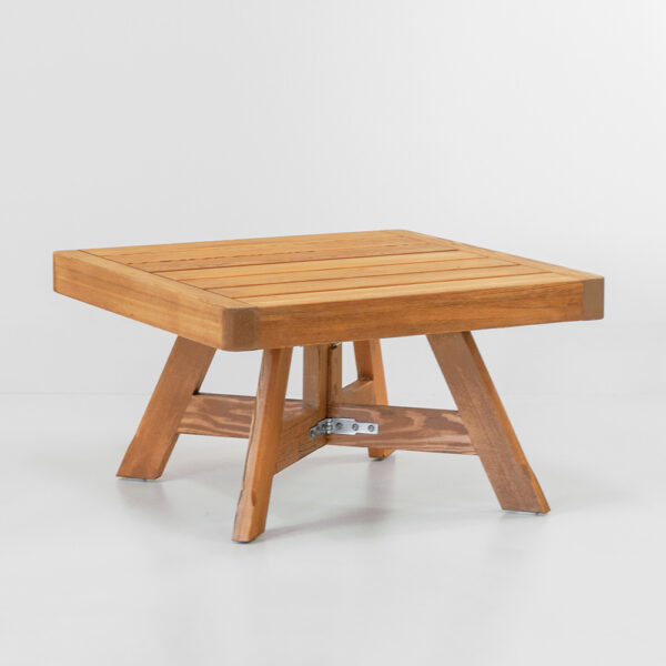 table basse carrée DAIRI 80 cm bois massif