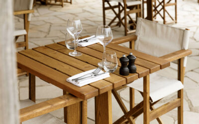 What finish should you choose for wooden outdoor furniture?