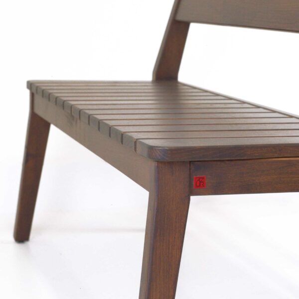banc bois 2 3 places azur confort vue detail