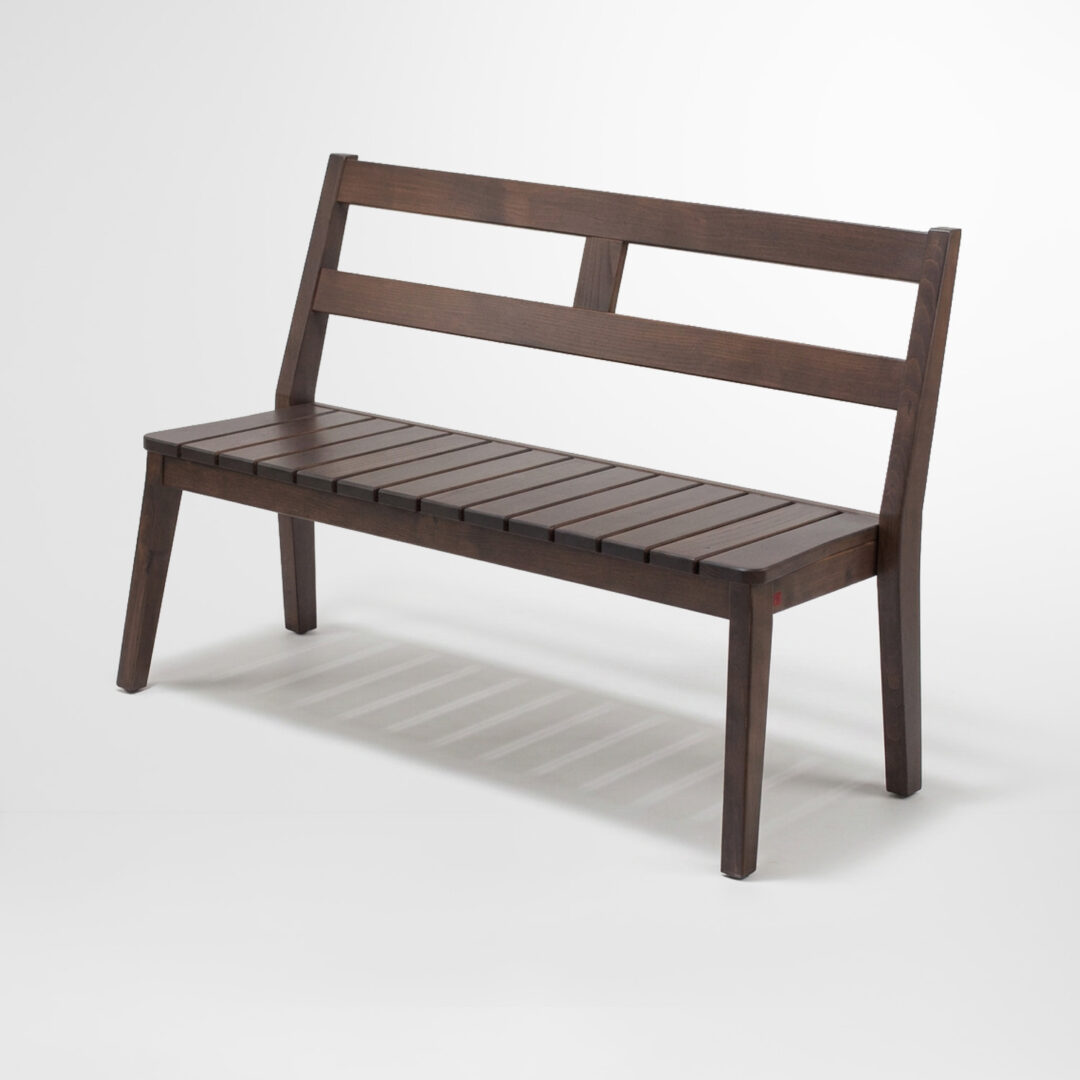 banc bois 2 3 places azur confort