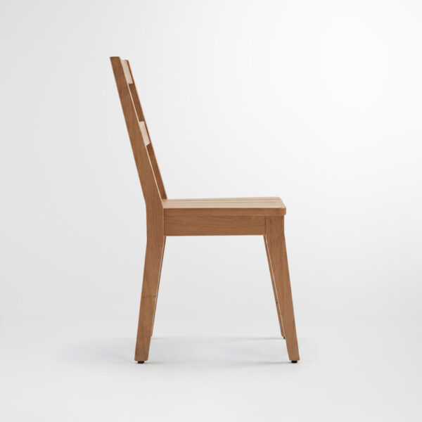 Chaise de table azur confort - profil