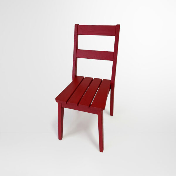 chaise rouge azur confort