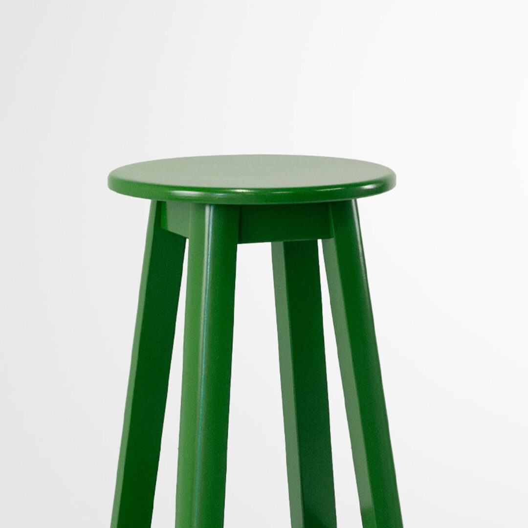 tabouret haut ESTIU - vert foret zoom